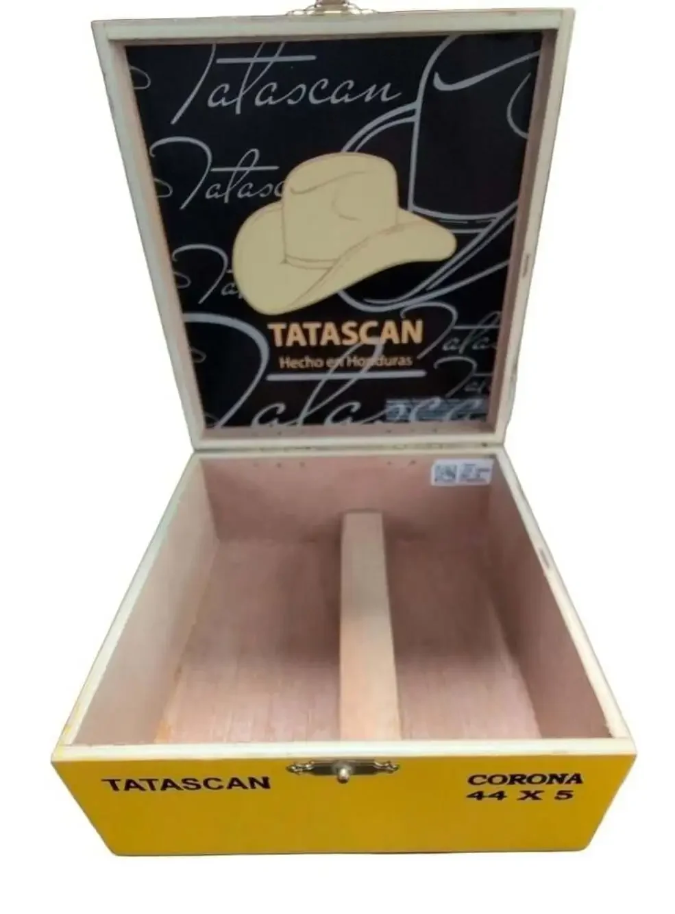Tatascan JRE Tobacco Farm Connecticut Corona Empty Wooden Cigar Box